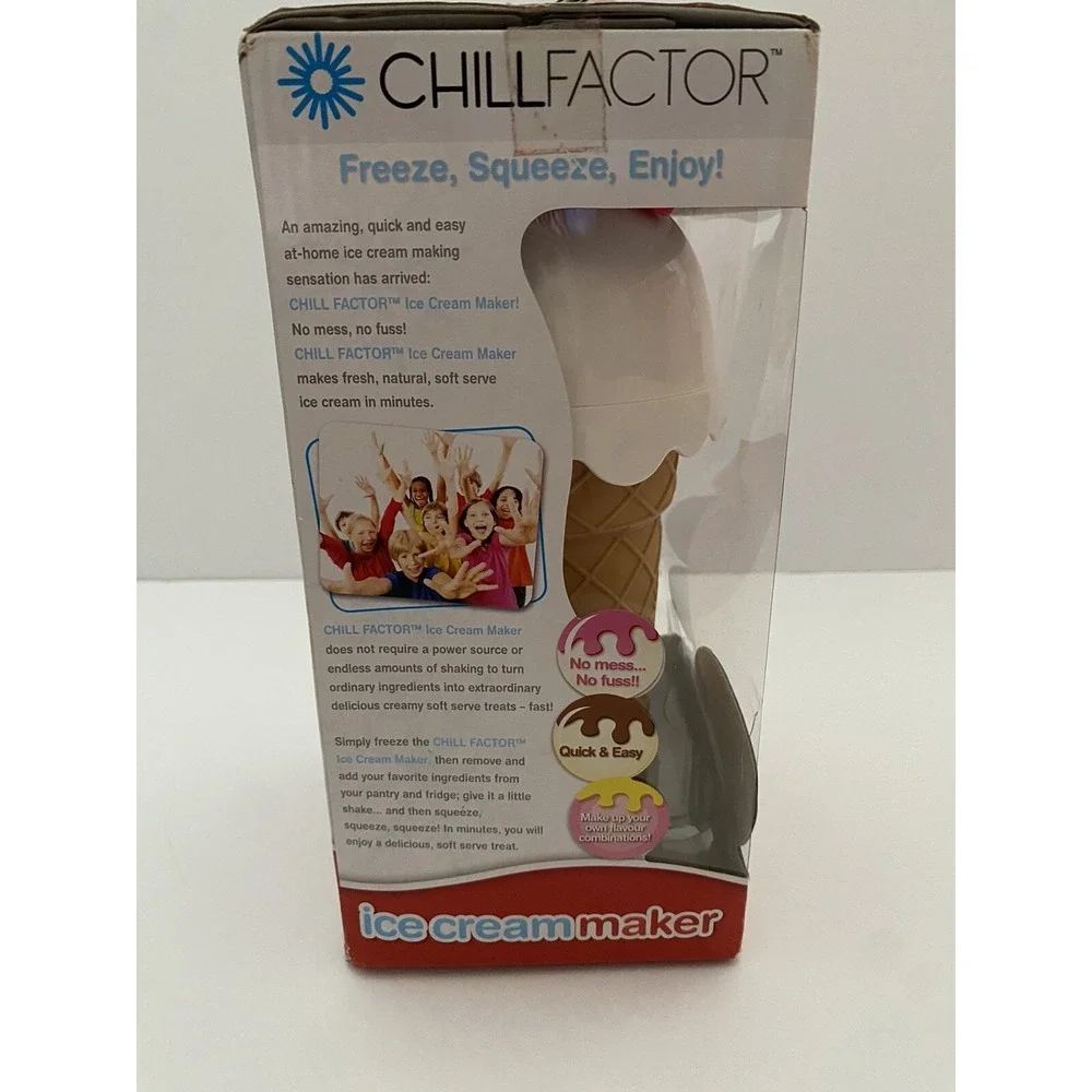 NEW Chill Factor Ice Cream Maker Set | Quick & Easy 4 Step Soft Serve